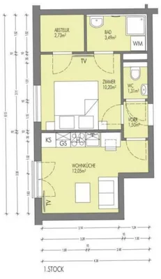 2-Zimmer-Wohnung mieten in Wien – 31 m², € 800 – Bild 12 von 13