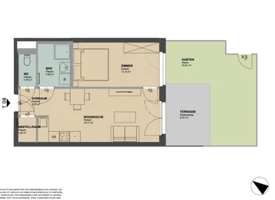 2-Zimmer-Wohnung mieten in Wien – 42 m², € 899 – Bild 10 von 10