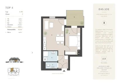 2-Zimmer-Wohnung kaufen in Wien – 38,4 m², € 273.230 – Bild 5 von 5