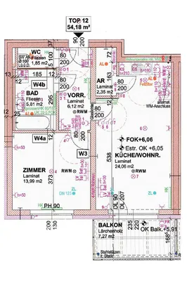 Wohnung mieten in Hollabrunn – 54,18 m², € 707 – Bild 6 von 6