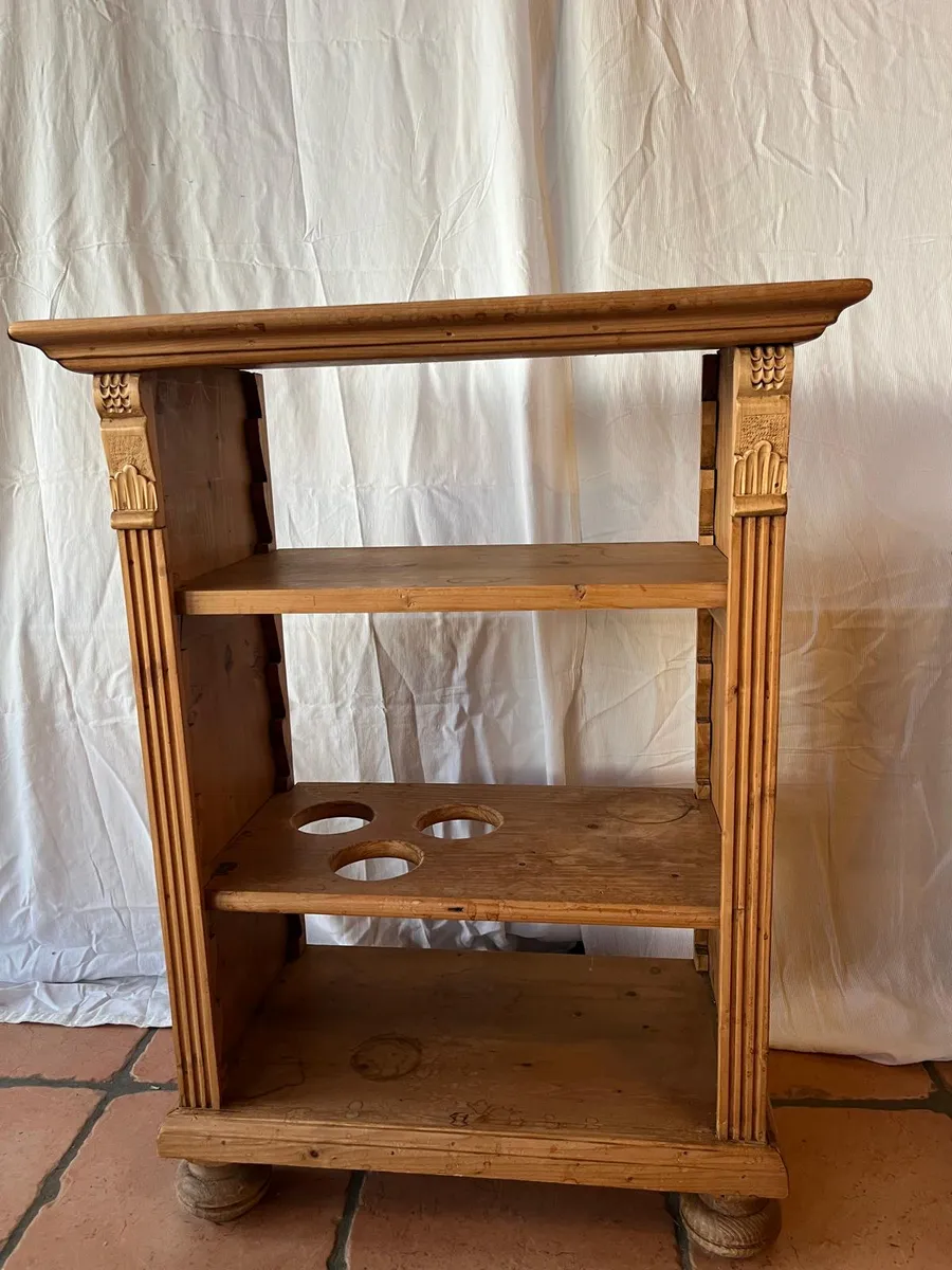Vollholz-Regal mit Flaschenablage - Landhausstil, € 120,- (3422 Altenberg)