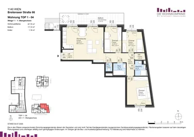 4-Zimmer-Wohnung kaufen in Wien – 87,7 m², € 629.000 – Bild 7 von 7