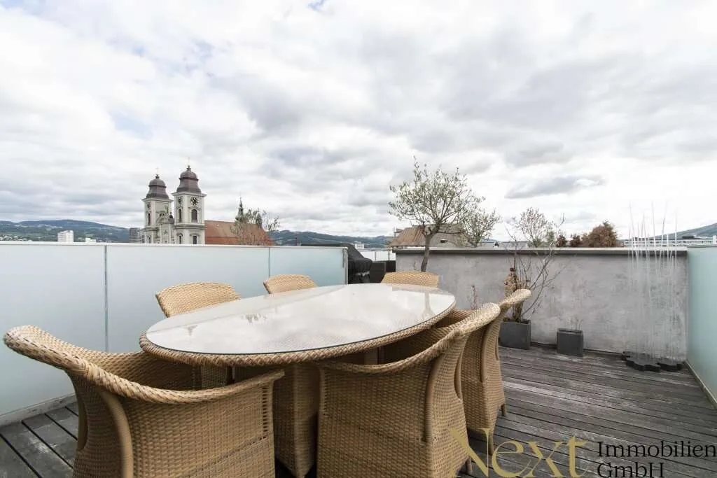 Exklusive Penthouse-Bürofläche mit uneinsehbarer Dachterrasse an der Landstraße zu vermieten! - Ansicht 3