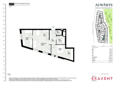 3-Zimmer-Wohnung mieten in Wien – 59,51 m², € 1.399 – Bild 8 von 8