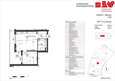 2-Zimmer-Wohnung kaufen in Wels-Land – 49,89 m², € 255.800 – Bild 5 von 5