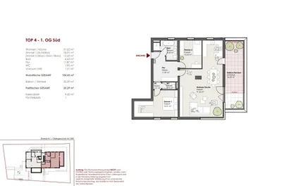 3-Zimmer-Wohnung kaufen in Salzburg Stadt – 104 m², € 1.070.000 – Bild 3 von 3