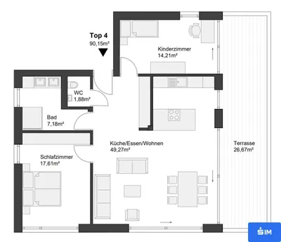 3-Zimmer-Wohnung kaufen in Graz – 87,04 m², € 565.760 – Bild 14 von 15