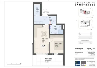 2-Zimmer-Wohnung kaufen in Salzburg Stadt – 49,6 m², € 446.000 – Bild 8 von 9