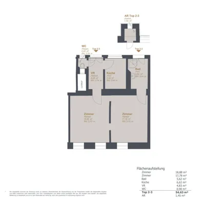2-Zimmer-Wohnung kaufen in Wien – 54,63 m², € 189.000 – Bild 13 von 13