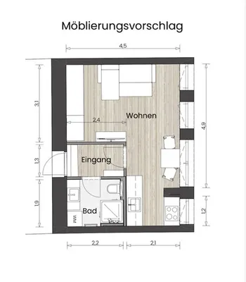 1-Zimmer-Wohnung mieten in Linz – 29 m², € 590 – Bild 7 von 8