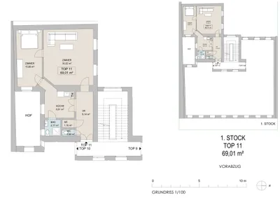 2-Zimmer-Wohnung kaufen in Wien – 69,01 m², € 519.000 – Bild 12 von 12