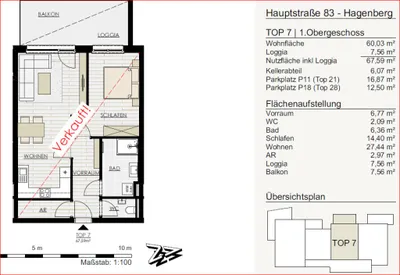 2-Zimmer-Wohnung mieten in Freistadt – 60,03 m², € 627 – Bild 12 von 13