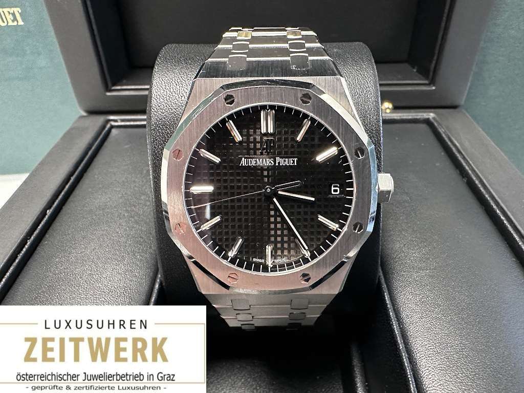 WERTANLAGE AUDEMARS PIGUET ROYAL OAK 41 mm KOMPLETTPAKET AUS 2020 in Frankreich gekauft TOP ZUSTAND 2 JAHRE GARANTIE