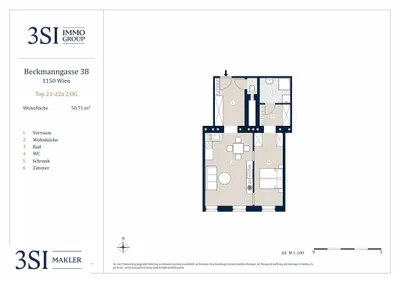 2-Zimmer-Wohnung kaufen in Wien – 50,71 m², € 185.000 – Bild 9 von 9