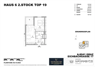 2-Zimmer-Wohnung mieten in Graz – 38,58 m², € 668 – Bild 9 von 9