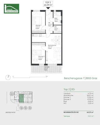 Immobilie kaufen in Graz – 64,39 m², € 267.890 – Bild 8 von 8