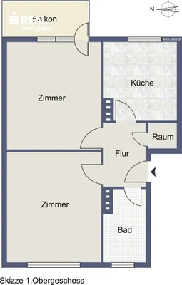 2-Zimmer-Wohnung kaufen in Salzburg Stadt – 56,73 m², € 199.900 – Bild 6 von 6