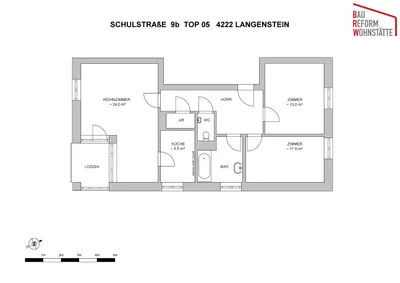 3-Zimmer-Wohnung mieten in Perg – 77,6 m², € 788 – Bild 2 von 14