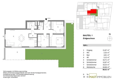 4-Zimmer-Wohnung kaufen in Korneuburg – 89,63 m², € 477.000 – Bild 23 von 23