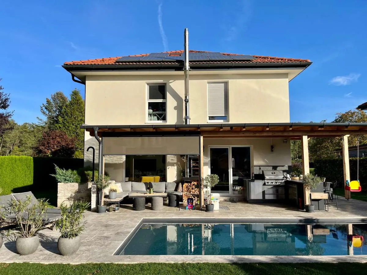 Modernes Einfamilienhaus mit Pool & privatem Garten - absolute Ruhelage nahe den Murauen - Ansicht 2