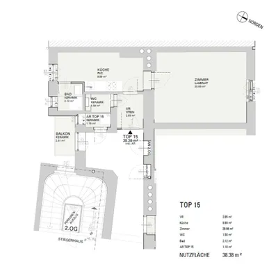 1-Zimmer-Wohnung kaufen in Graz – 37,3 m², € 139.000 – Bild 10 von 10