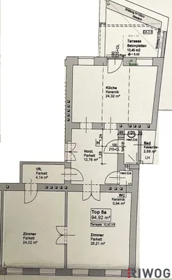 3-Zimmer-Wohnung mieten in Wien – 94,92 m², € 1.687 – Bild 13 von 13