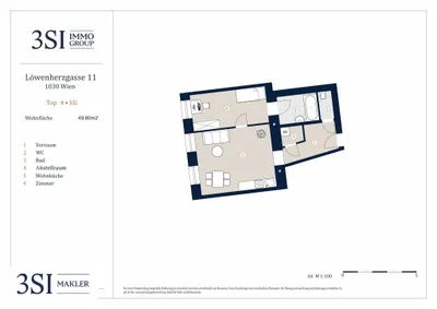 2-Zimmer-Wohnung kaufen in Wien – 49,6 m², € 295.000 – Bild 11 von 11