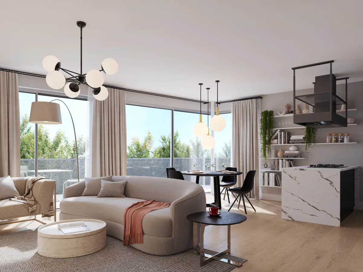 Modernes Wohnen mit stilvoller Terrasse und privatem Gartenidyll - Ansicht 3
