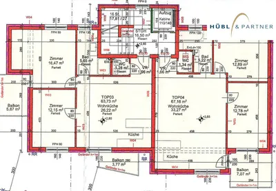 3-Zimmer-Wohnung kaufen in Wien – 65,83 m², € 374.500 – Bild 20 von 21
