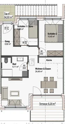 3-Zimmer-Wohnung kaufen in Dornbirn – 55 m², € 360.000 – Bild 3 von 6