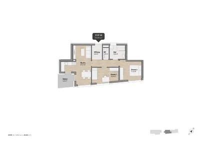 3-Zimmer-Wohnung kaufen in Graz – 59,94 m², € 329.720 – Bild 4 von 7