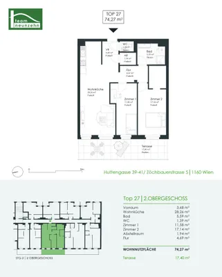 3-Zimmer-Wohnung mieten in Wien – 74,27 m², € 1.649 – Bild 21 von 21