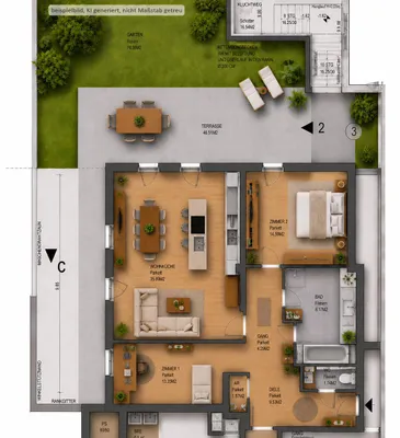 3-Zimmer-Wohnung mieten in Wien – 90 m², € 2.350 – Bild 19 von 19
