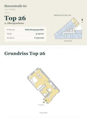 2-Zimmer-Wohnung kaufen in Wien – 37,9 m², € 300.000 – Bild 6 von 7