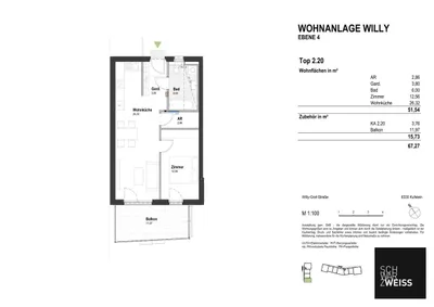 2-Zimmer-Wohnung kaufen in Kufstein – 51,54 m², € 399.000 – Bild 8 von 8