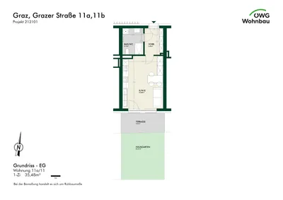 1-Zimmer-Wohnung mieten in Graz – 35 m², € 574 – Bild 6 von 6