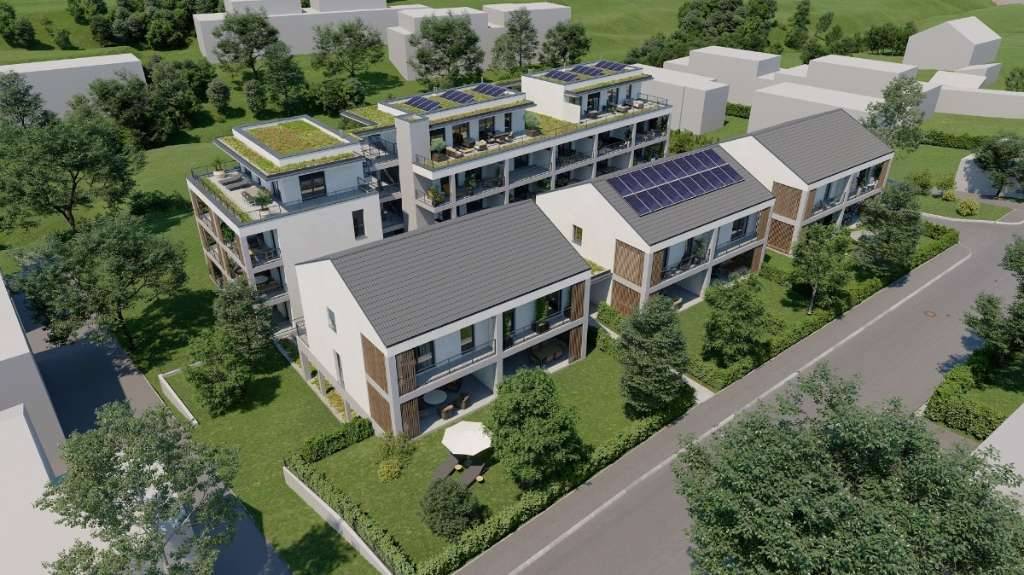 2 Zi. Neubauwohnung mit 44 m², 19 m² Terrasse u. 18 m² begrüntes Flachdach! Modernes Neubauprojekt Gleisdorf! - Ansicht 3