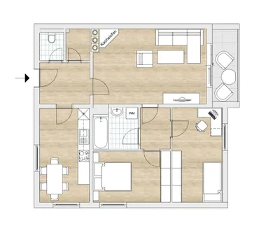 4-Zimmer-Wohnung mieten in Sankt Veit an der Glan – 86 m², € 800 – Bild 4 von 21