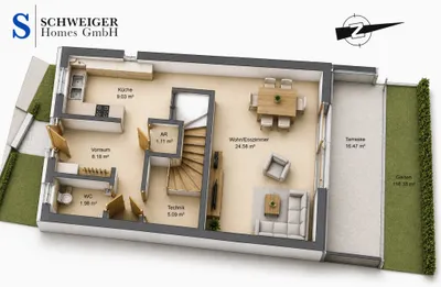 4-Zimmer-Haus kaufen in Wiener Neustadt Land – 146 m², € 498.600 – Bild 9 von 11