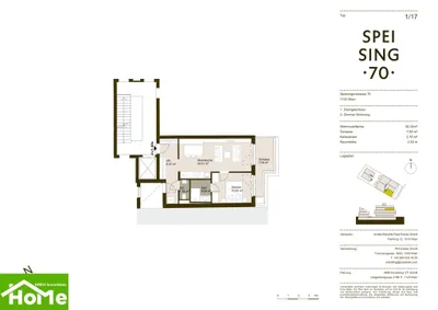 2-Zimmer-Wohnung mieten in Wien – 50,24 m², € 1.282 – Bild 13 von 13