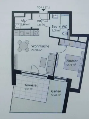 2-Zimmer-Wohnung mieten in Wien – 43,93 m², € 960 – Bild 15 von 15
