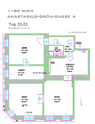 4-Zimmer-Wohnung kaufen in Wien – 91,43 m², € 199.000 – Bild 8 von 9