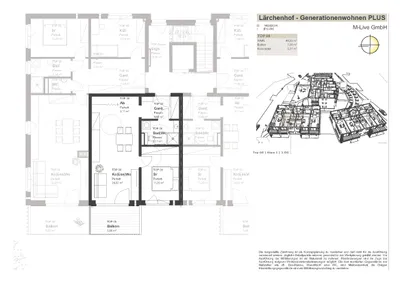 2-Zimmer-Wohnung mieten in Sankt Johann im Pongau – 48,03 m², € 831 – Bild 2 von 2