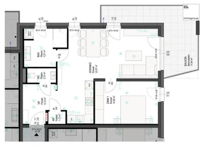 2-Zimmer-Wohnung mieten in Braunau am Inn – 64,05 m², € 1.107 – Bild 10 von 10