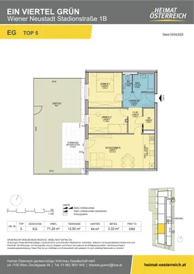 3-Zimmer-Wohnung mieten in Wiener Neustadt – 71,29 m², € 927 – Bild 31 von 37