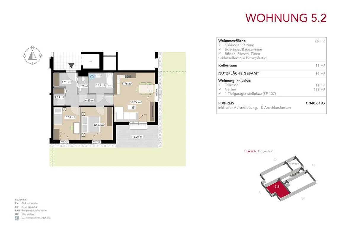 Wohnung – Raaba-Grambach, Tiefental - Ansicht 2