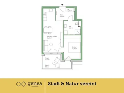 2-Zimmer-Wohnung kaufen in Graz – 47,5 m², € 249.000 – Bild 2 von 18