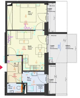 2-Zimmer-Wohnung mieten in Wien – 41 m², € 1.090 – Bild 10 von 10