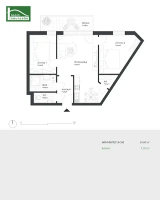 3-Zimmer-Wohnung kaufen in Wien – 60 m², € 475.000 – Bild 8 von 8