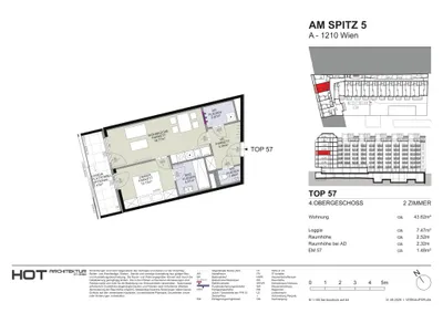 2-Zimmer-Wohnung kaufen in Wien – 43,62 m², € 319.500 – Bild 6 von 6